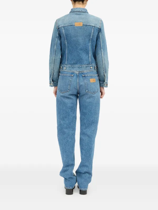 ジャケット MM6 MAISON MARGIELA Women Outer S52AM0316 M30019 964 BLUE MM6 Maison Margiela Denim jacket with slit | Women's