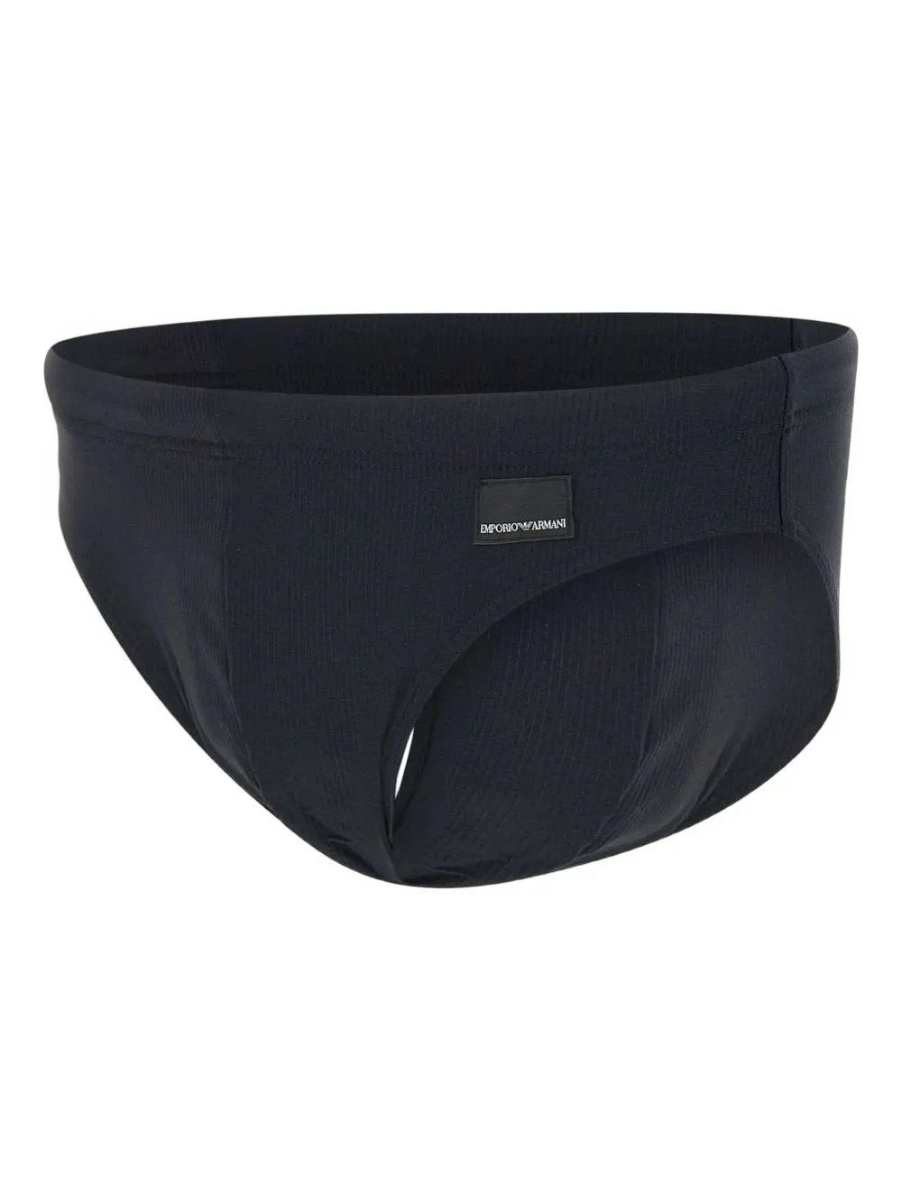 Emporio Armani fine-ribbed swim briefs Zwart