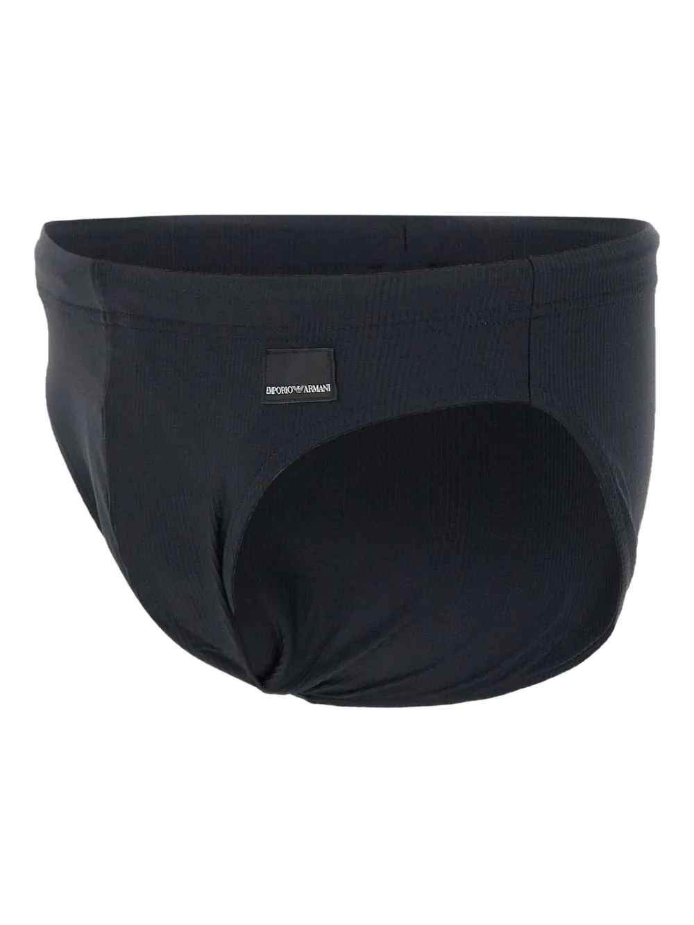 Emporio Armani fine-ribbed swim briefs Zwart
