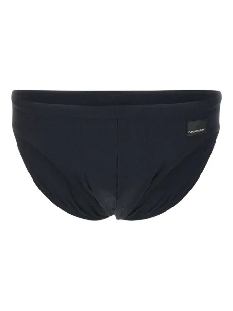 Emporio Armani fine-ribbed swim briefs