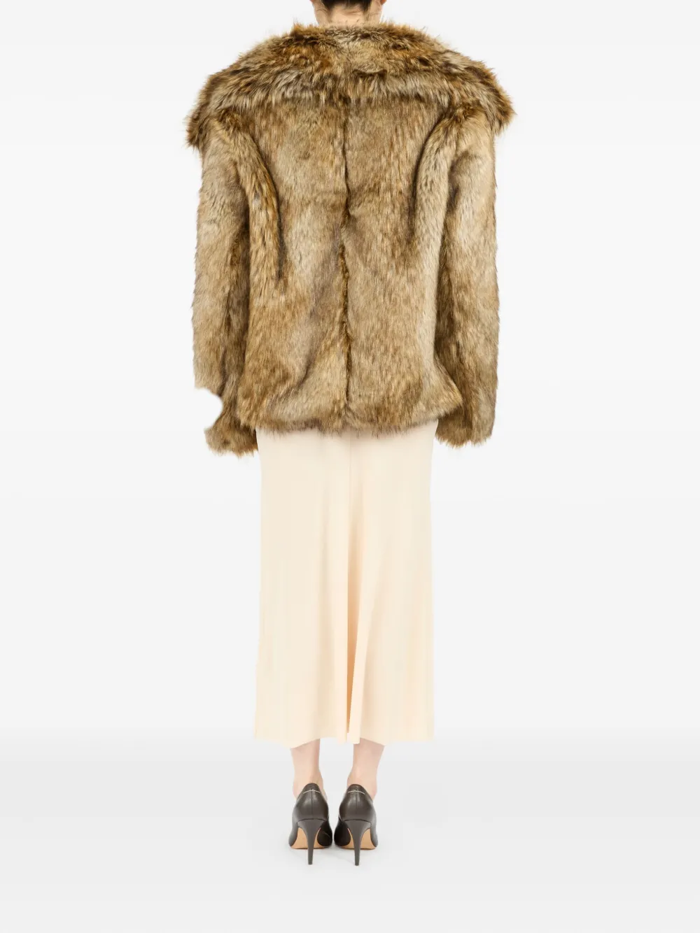 MM6 Maison Margiela Jack van imitatiebont Bruin