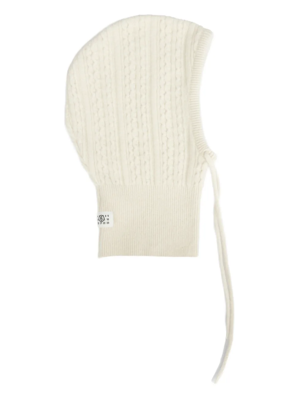 MM6 Maison Margiela knitted balaclava | White | Image 1