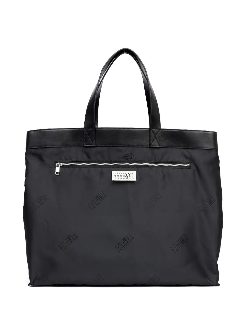 MM6 Maison Margiela Shopper met logoprint Zwart