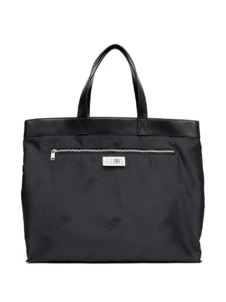 MM6 Maison Margiela ロゴ トートバッグ | ブラック | FARFETCH JP