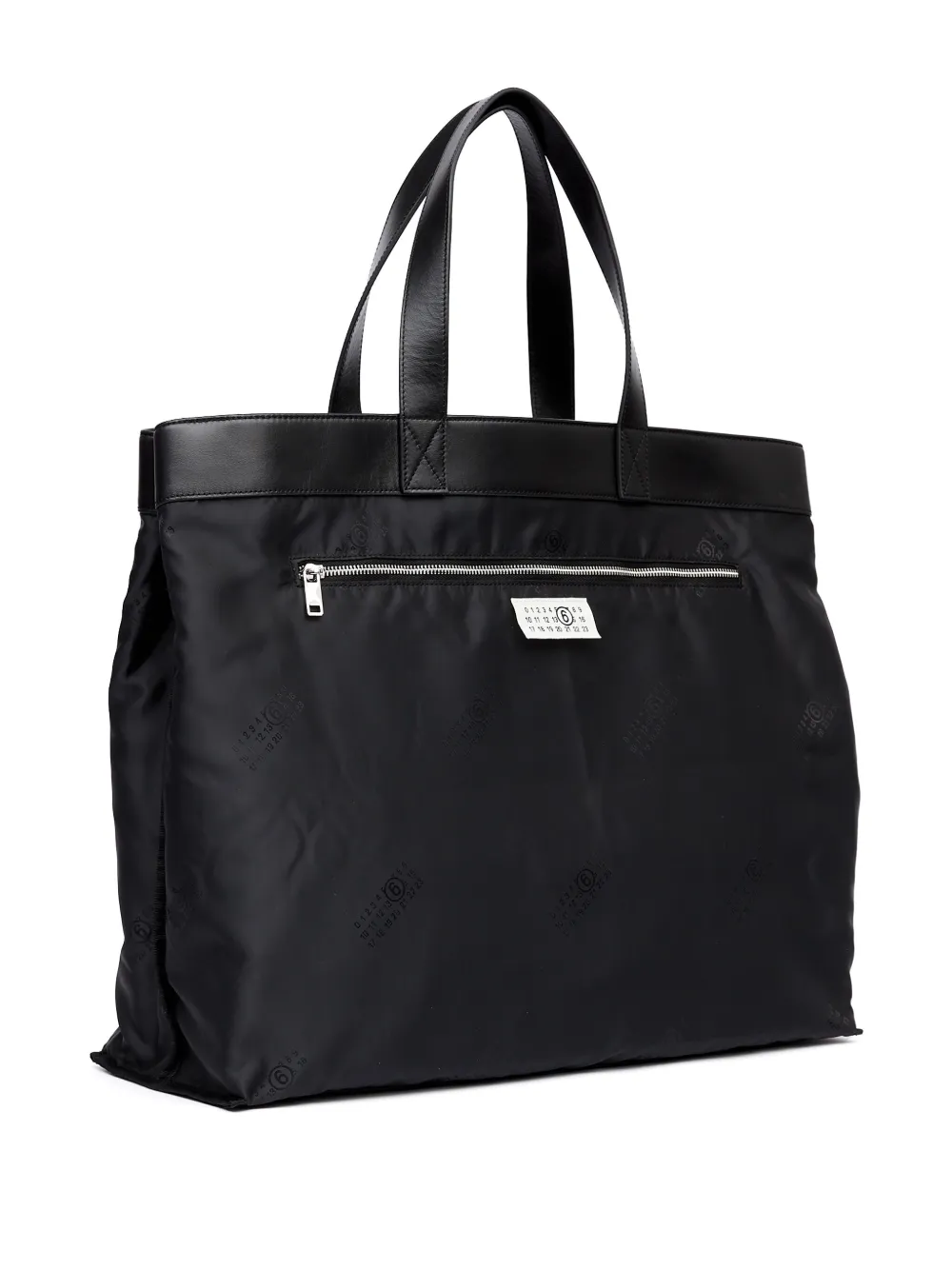 MM6 Maison Margiela Shopper met logoprint Zwart