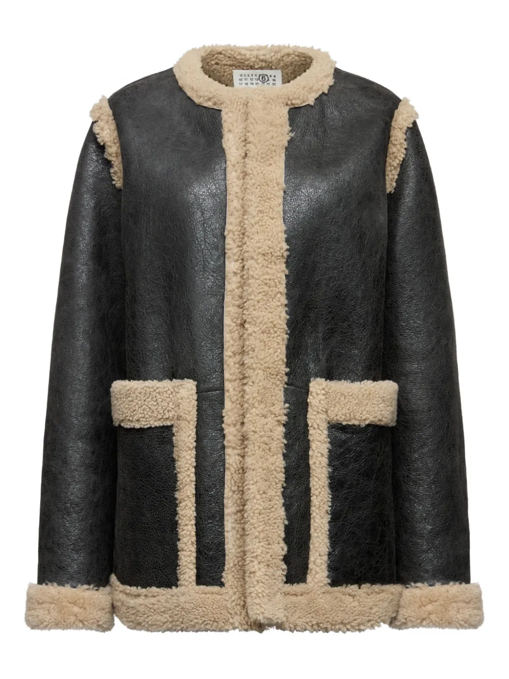 MM6 Maison Margiela Jack met lammy vlakken Zwart