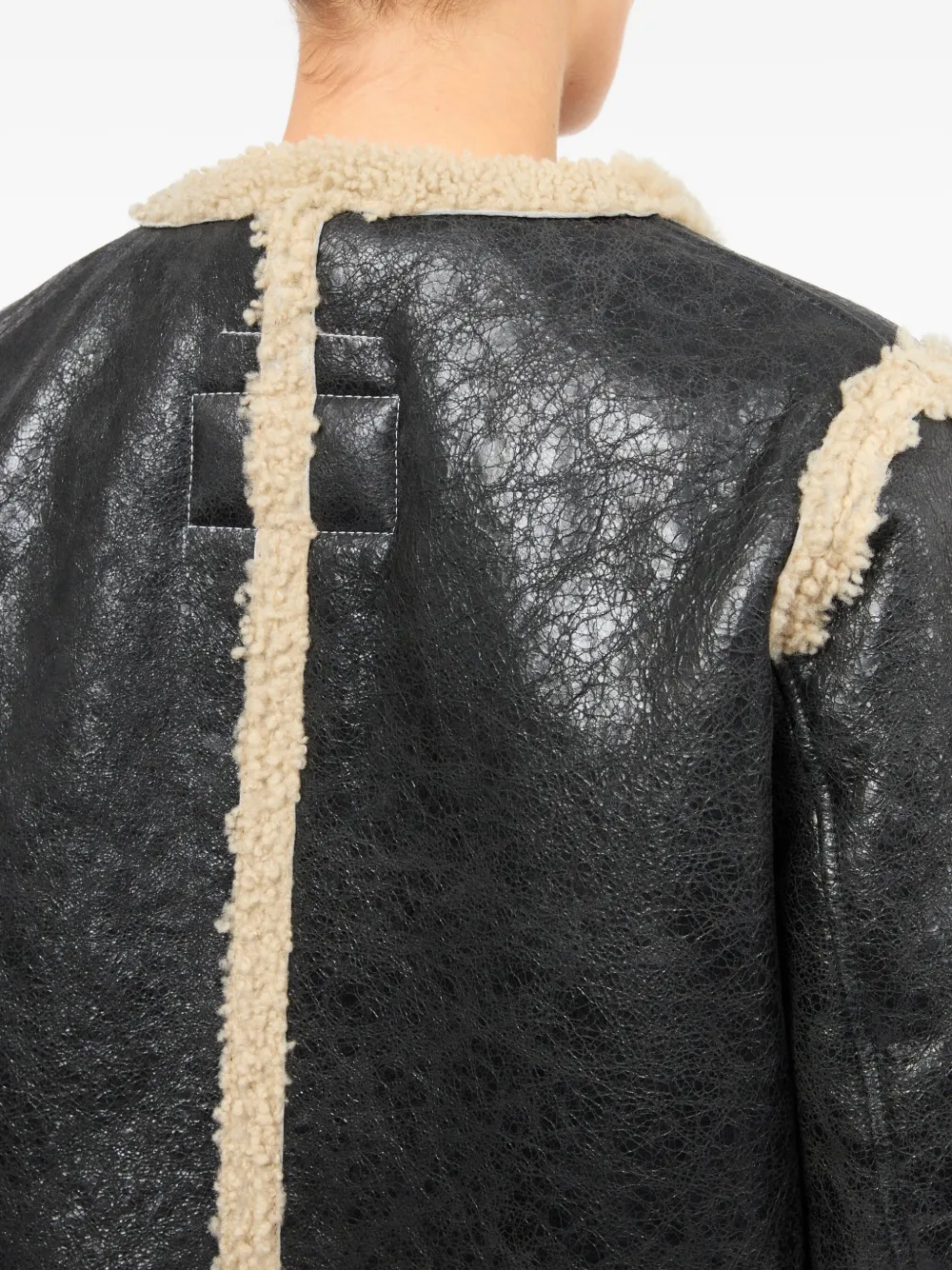 MM6 Maison Margiela Jack met lammy vlakken Zwart