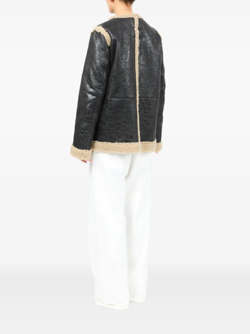 MM6 Maison Margiela Jack met lammy vlakken Zwart