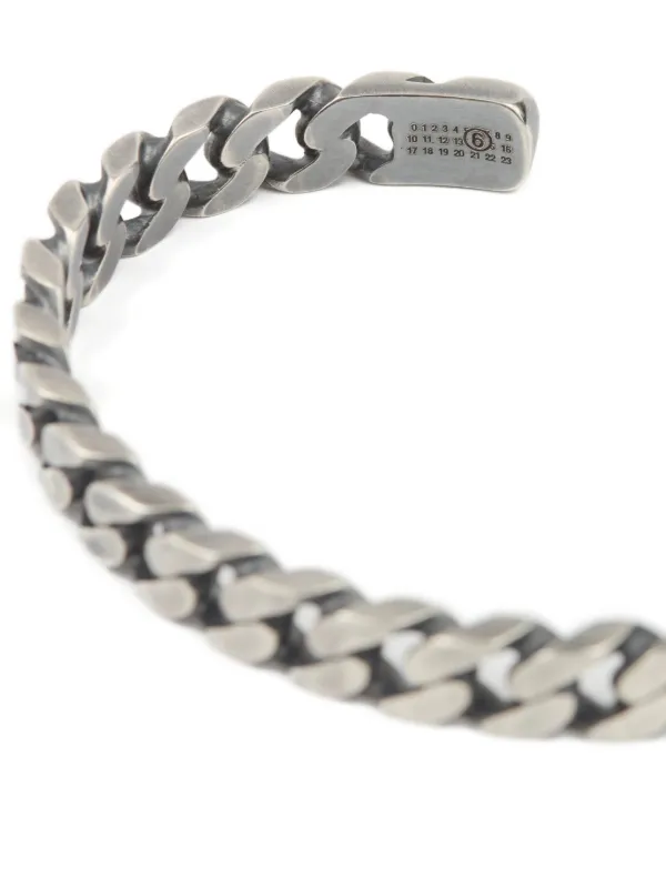 ブレスレット Mm6 Maison Margiela Bracciale Rigido MM6 Maison Margiela Bracciale Rigido Con Grafica Numerica