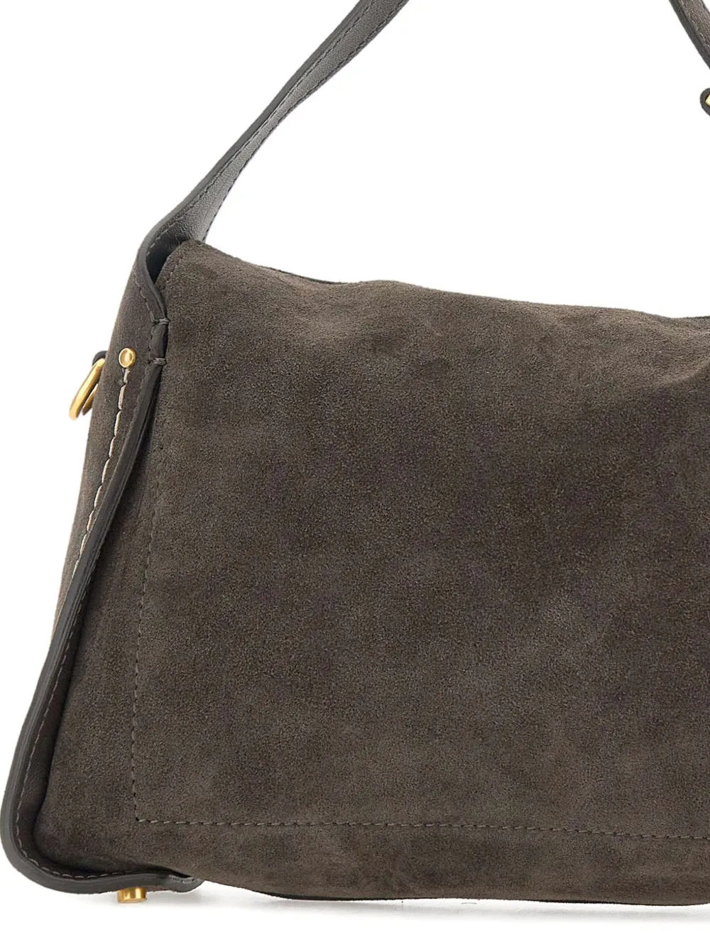 GIANNI CHIARINI Penelope suede-leather top-handle bag Grijs