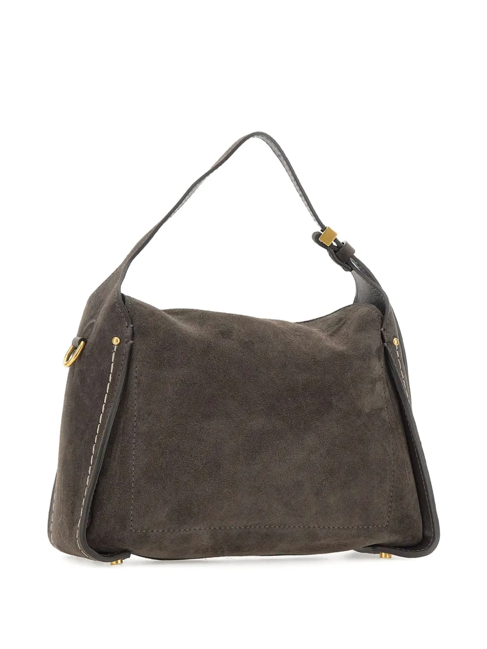 GIANNI CHIARINI Penelope suede-leather top-handle bag Grijs