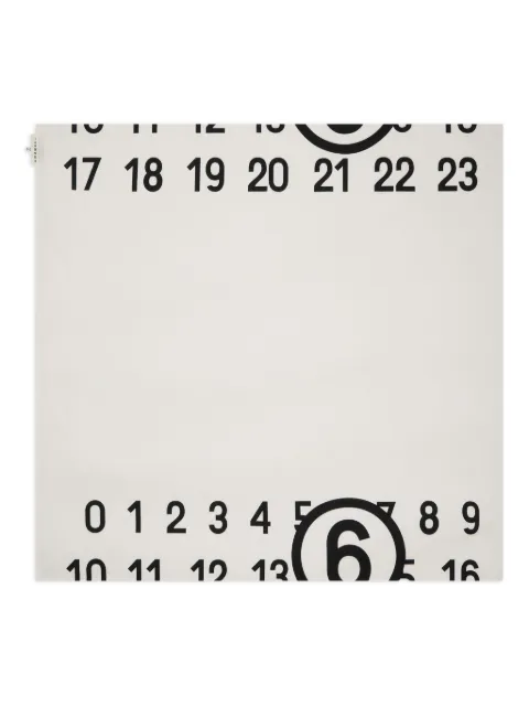 MM6 Maison Margiela Spiga Capsule Numbers-print scarf