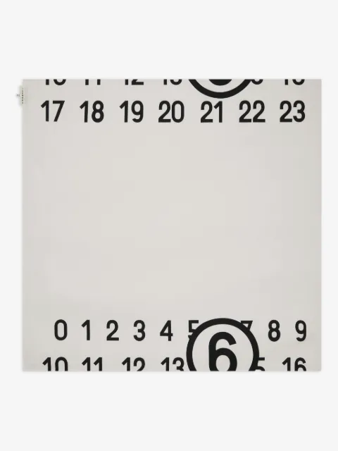 Spiga Capsule Numbers-print scarf