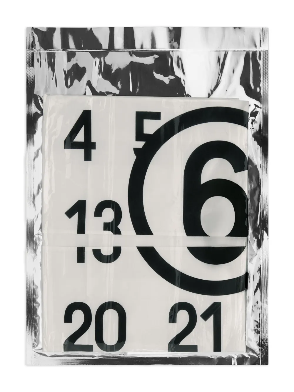 MM6 Maison Margiela Spiga Capsule Numbers sjaal met print Wit