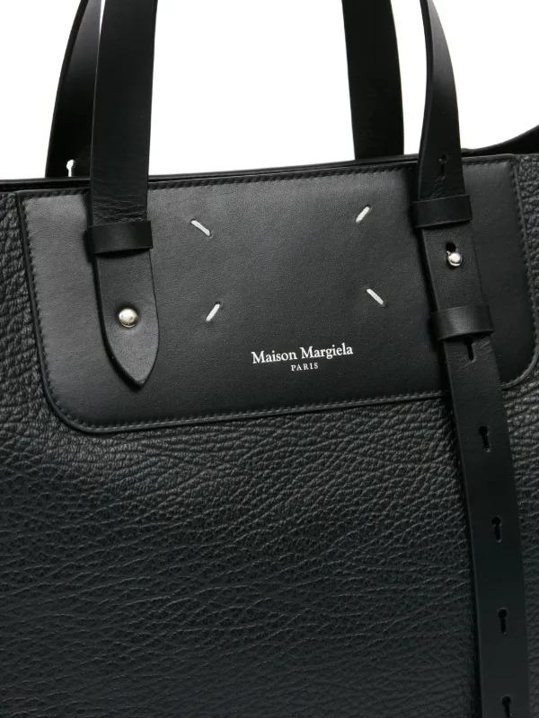 Maison Margiela Vertical Tote Bag | Black | FARFETCH