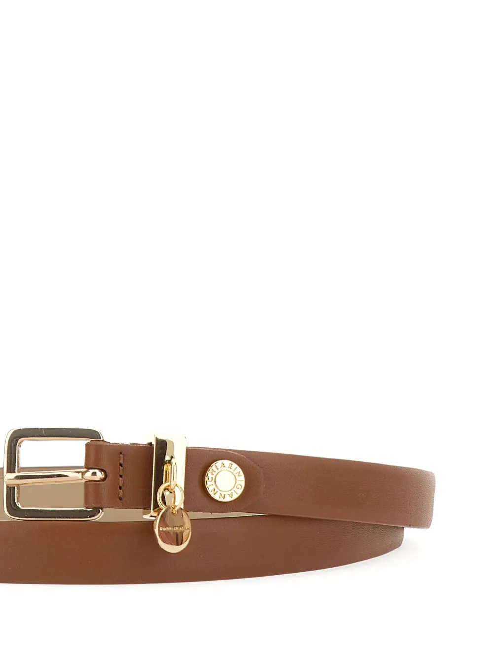 GIANNI CHIARINI Leren gespriem Bruin