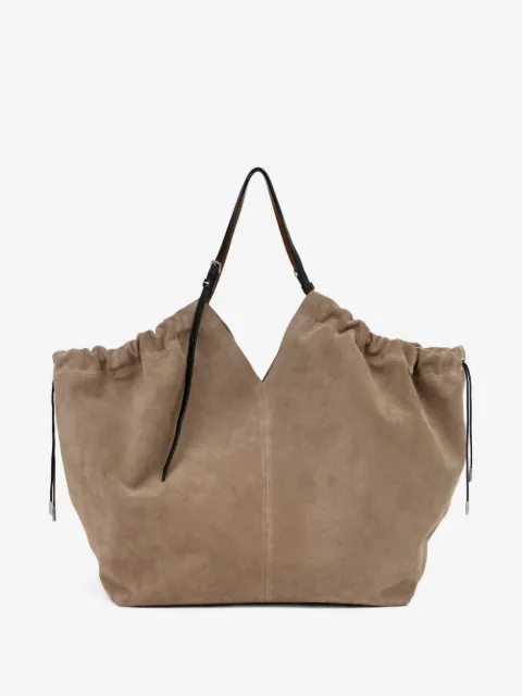 Maison Margiela 스웨이드 슬라우치 토트 백
