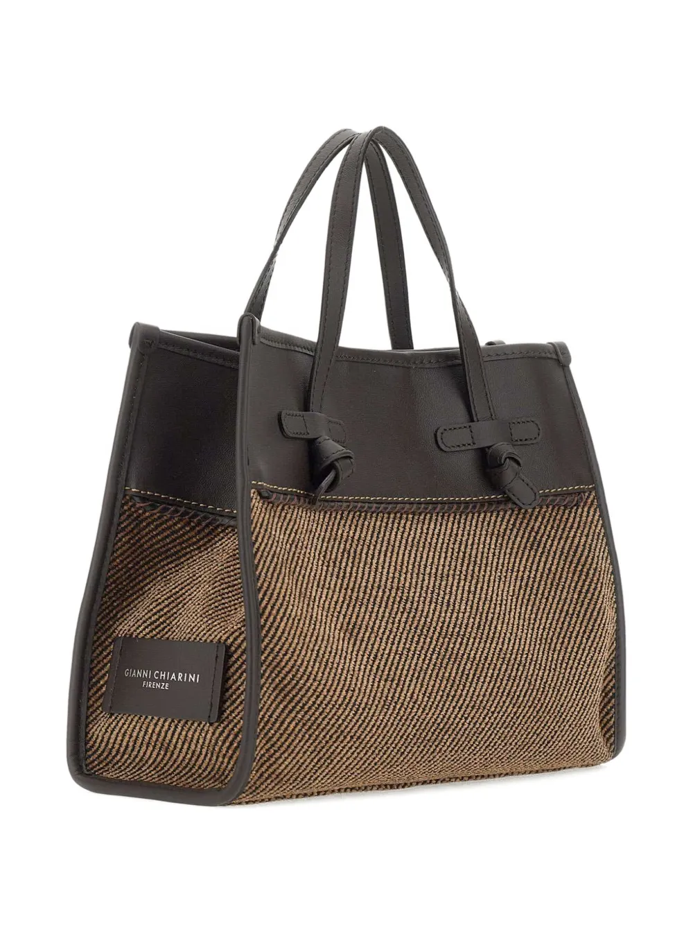 GIANNI CHIARINI Marcella Club shopper met geknoopt detail Bruin
