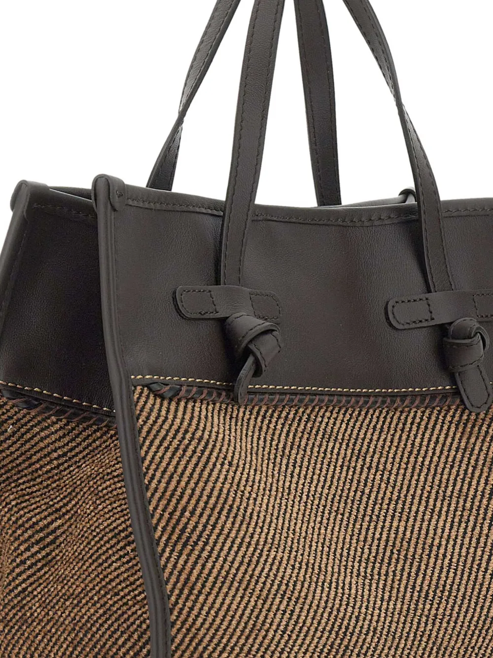 GIANNI CHIARINI Marcella Club shopper met geknoopt detail Bruin