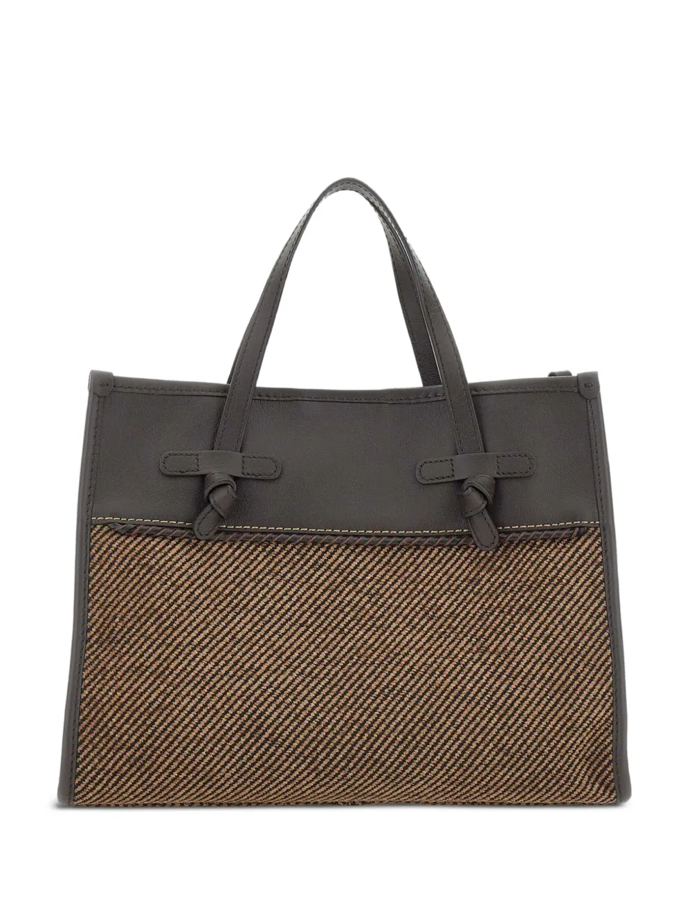 GIANNI CHIARINI Marcella Club shopper met geknoopt detail Bruin