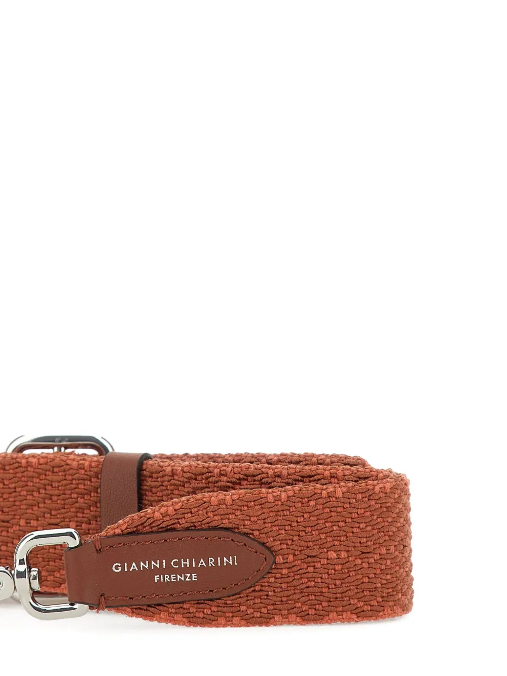 Gianni Chiarini Woven Shoulder Strap In Orange