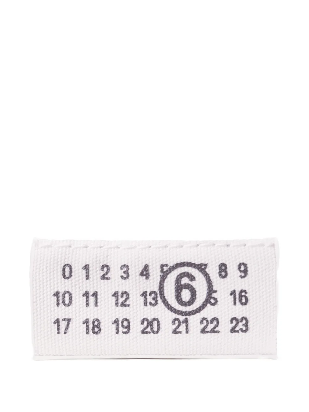Mm6 Maison Margiela Numeric Clutch Bag In White