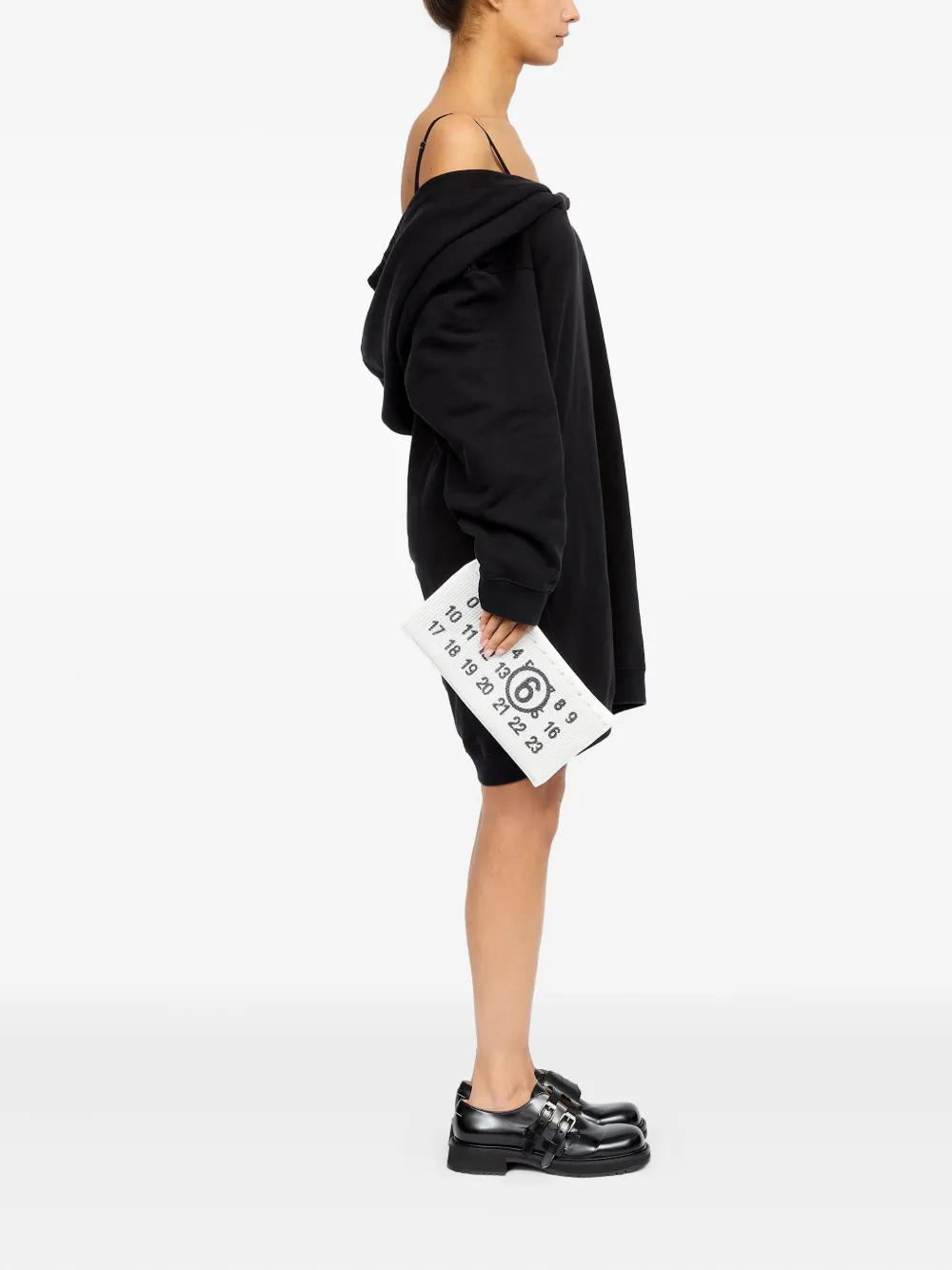 MM6 Maison Margiela Numeric clutch - Wit