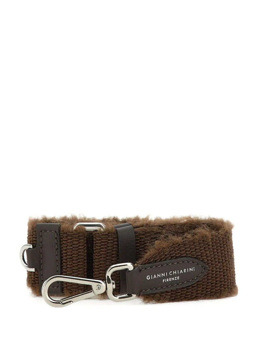 GIANNI CHIARINI Schouderband met lammy afwerking Bruin