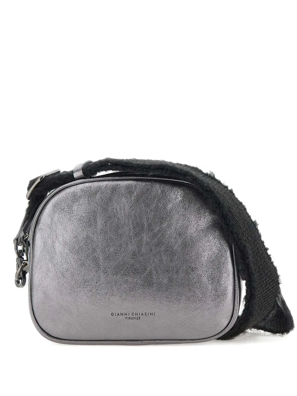 GIANNI CHIARINI Leren crossbodytas Zilver