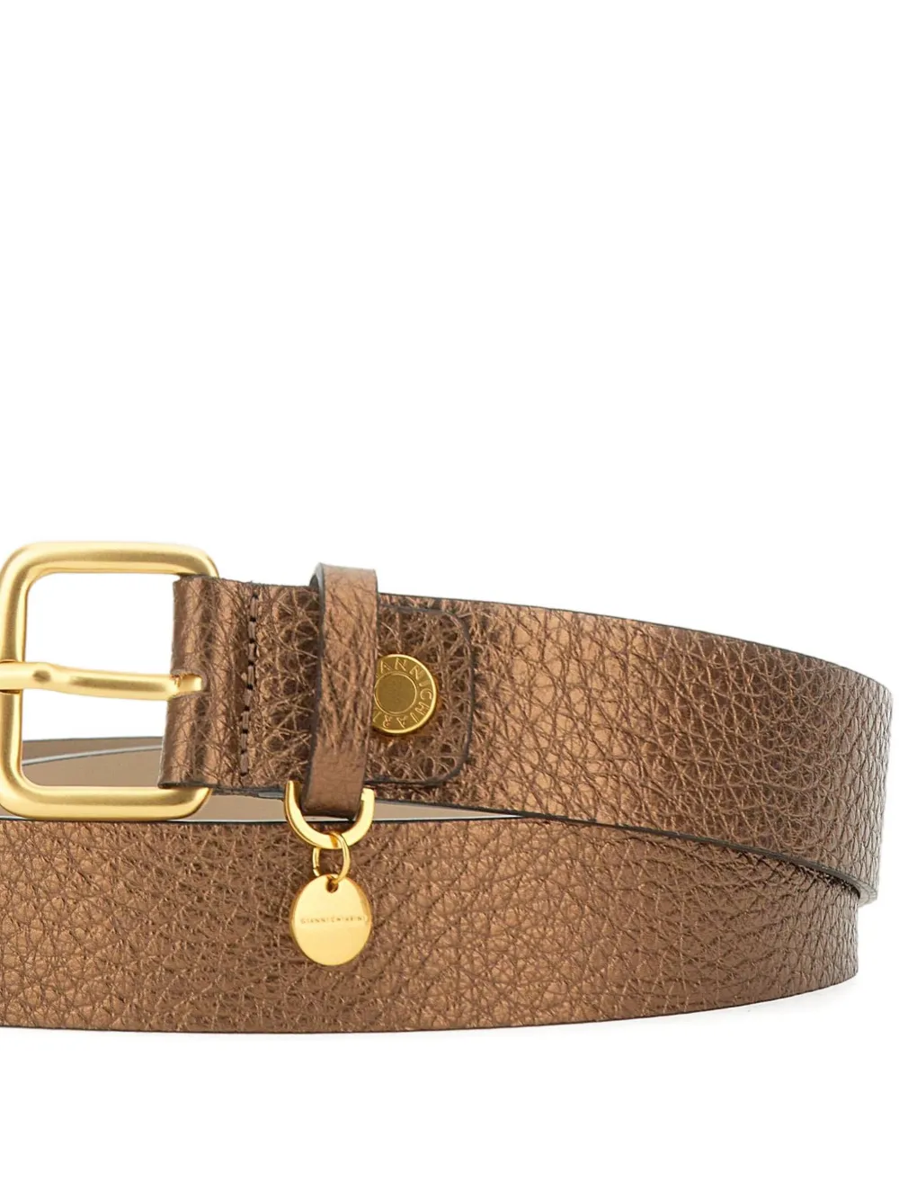 GIANNI CHIARINI Leren gespriem Bruin