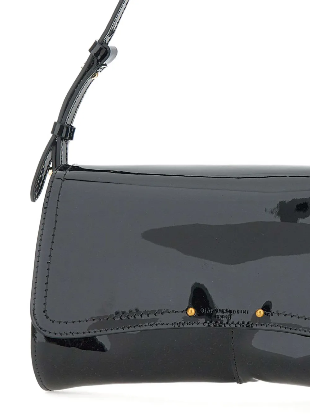 GIANNI CHIARINI flap shoulder bag Zwart