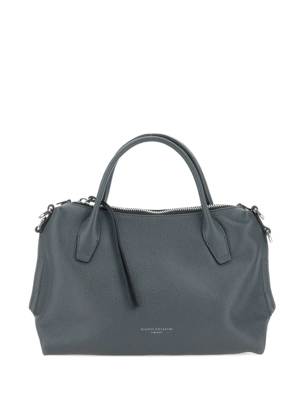 GIANNI CHIARINI Leren schoudertas Grijs