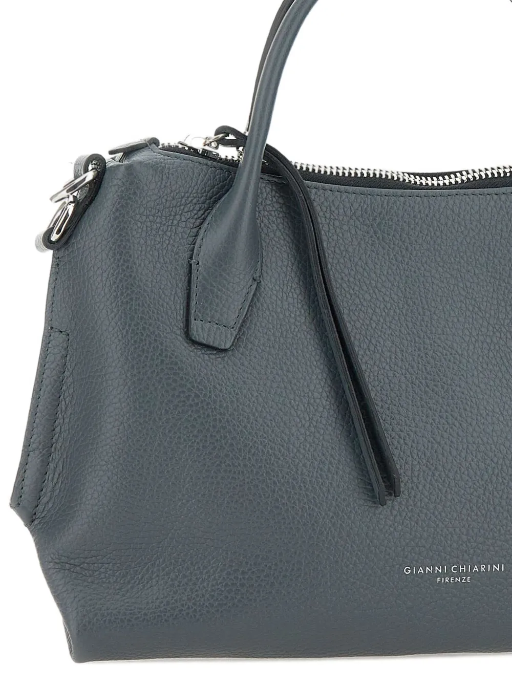 GIANNI CHIARINI Leren schoudertas Grijs