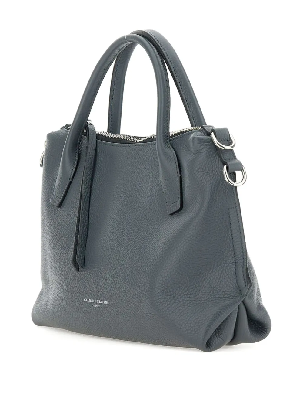 GIANNI CHIARINI Leren schoudertas Grijs