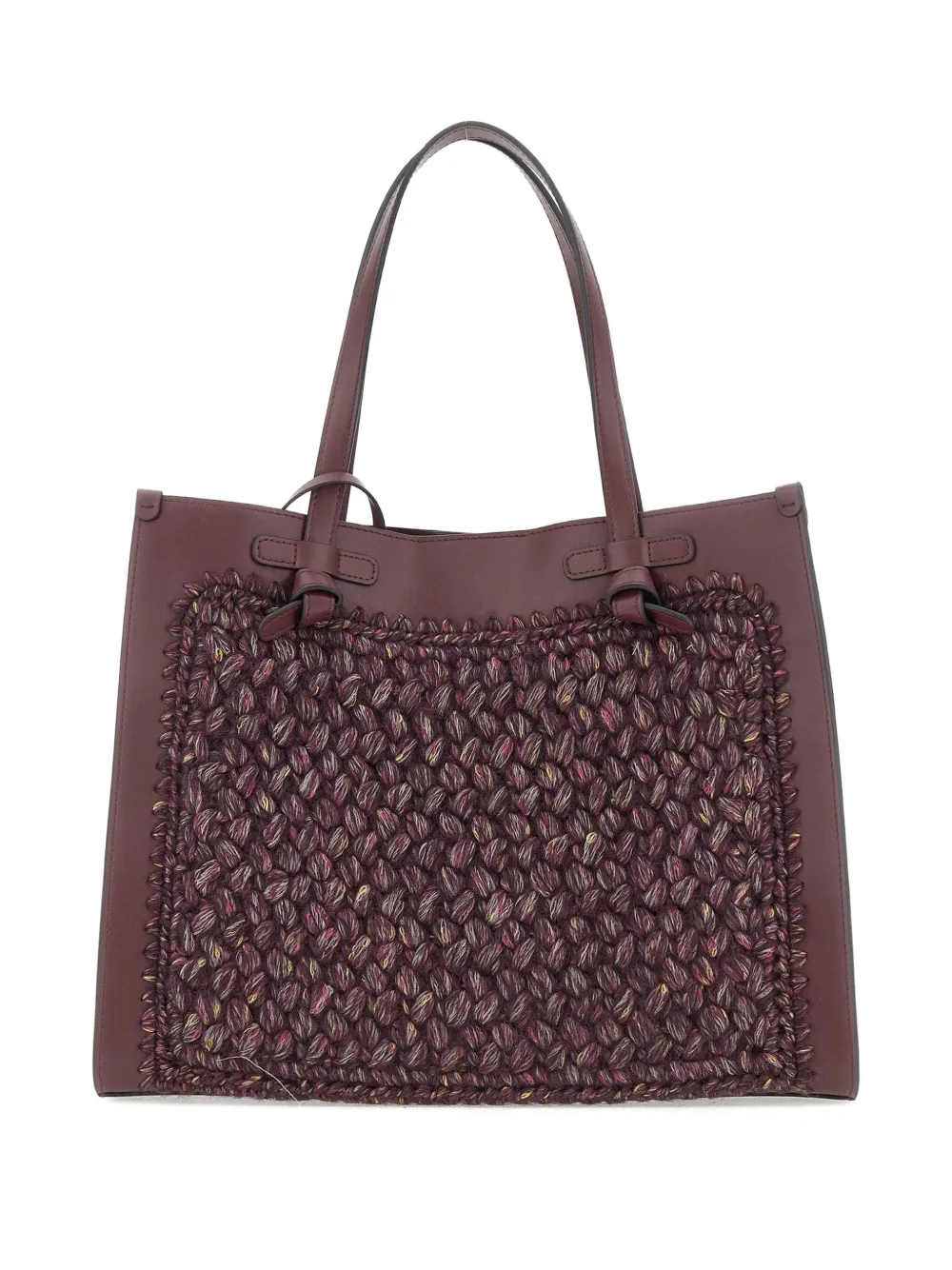 GIANNI CHIARINI Marcella gevlochten leren shopper Paars