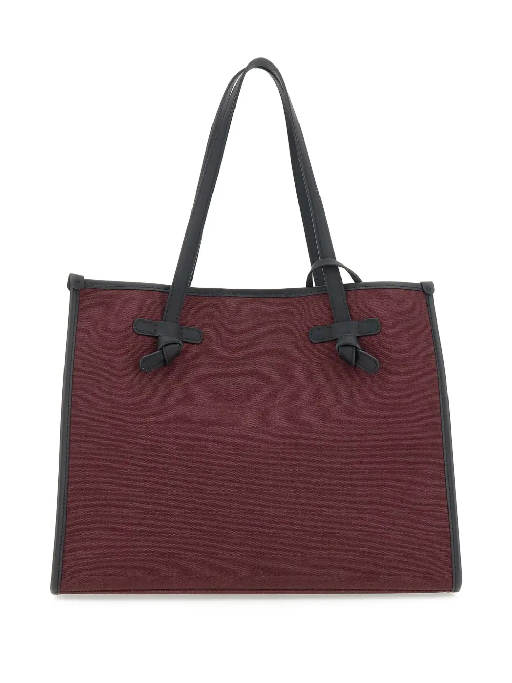 GIANNI CHIARINI Marcella canvas schoudertas met geknoopt detail Rood