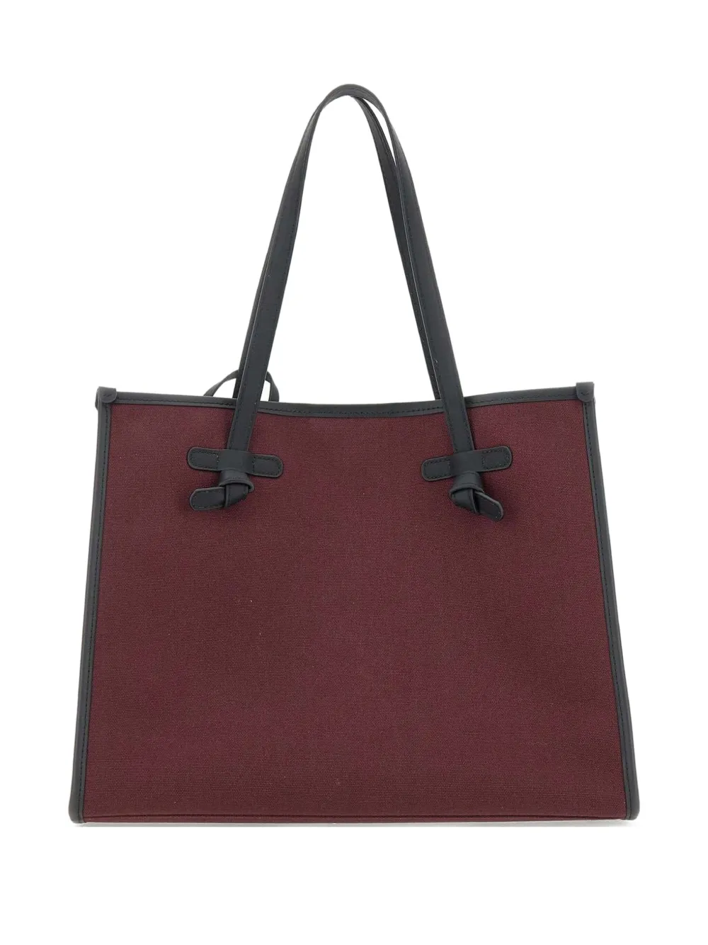 GIANNI CHIARINI Marcella canvas schoudertas met geknoopt detail Rood