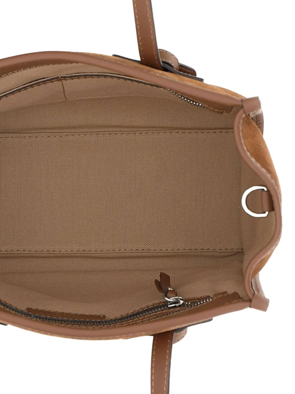 MARCELLA CLUB suède shopper met geknoopt detail Bruin