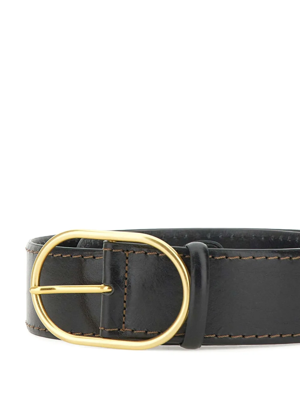 GIANNI CHIARINI Riem met ovalen gesp Zwart