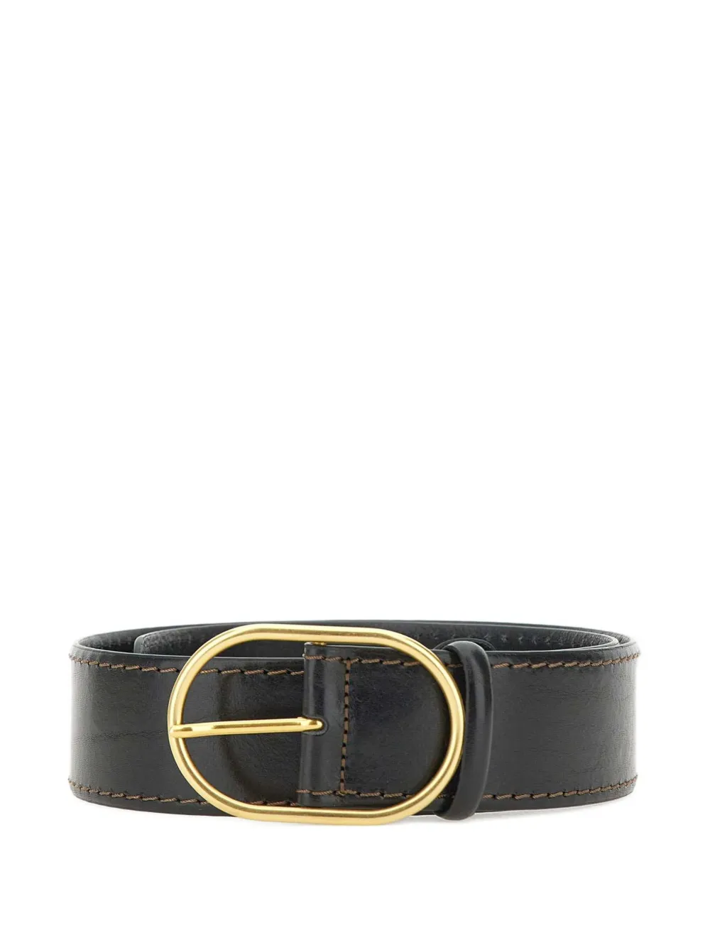 GIANNI CHIARINI Riem met ovalen gesp Zwart
