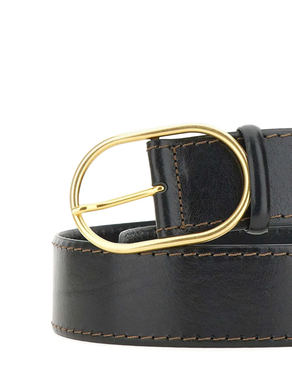 GIANNI CHIARINI Riem met ovalen gesp Zwart
