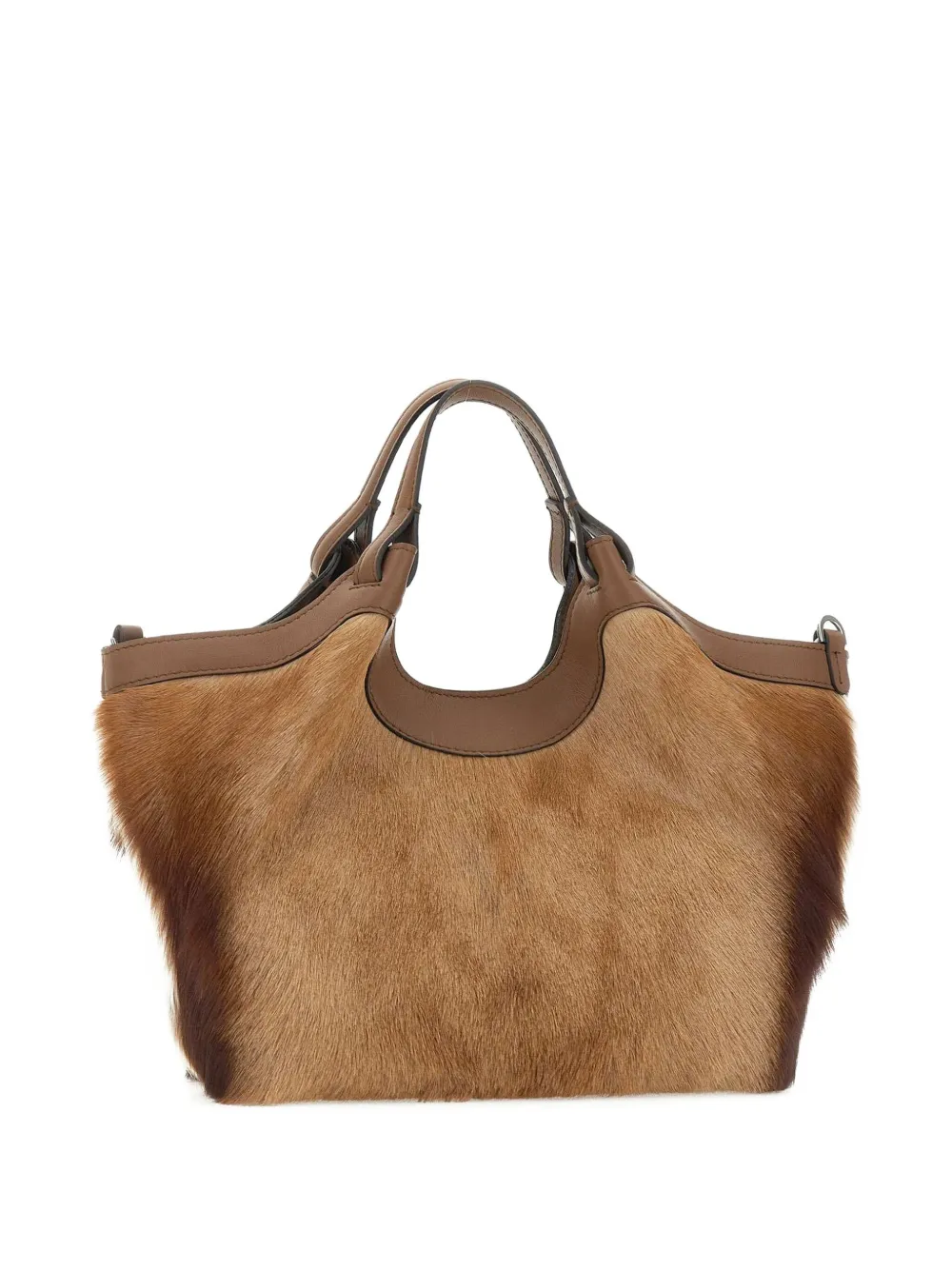 GIANNI CHIARINI Dua hair-on-hide tote bag Bruin