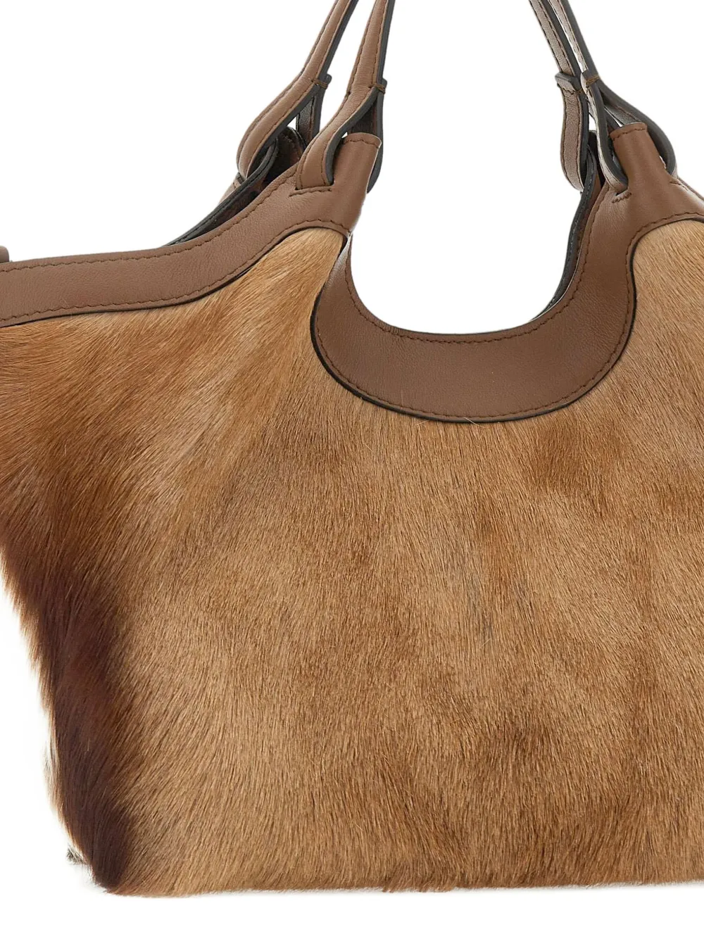 GIANNI CHIARINI Dua hair-on-hide tote bag Bruin