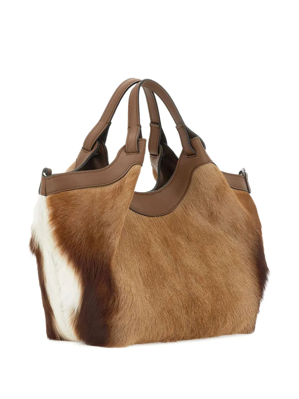 GIANNI CHIARINI Dua hair-on-hide tote bag Bruin