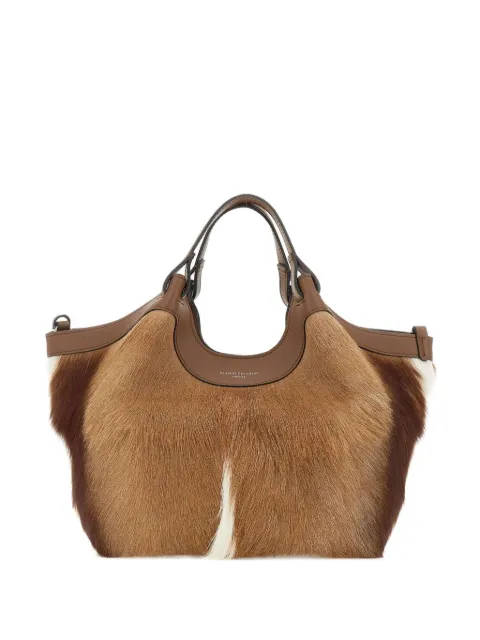 GIANNI CHIARINI tote Dua de piel con pelo