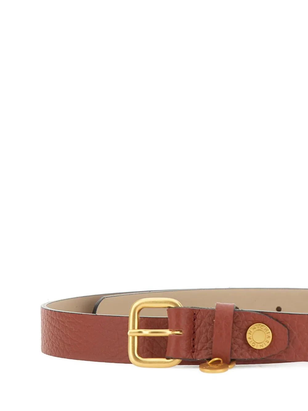 GIANNI CHIARINI Leren gespriem Bruin