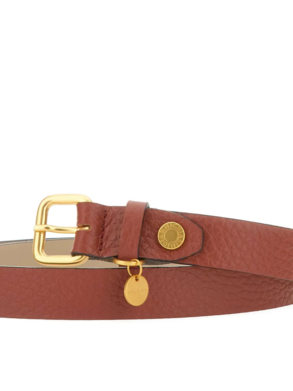 GIANNI CHIARINI Leren gespriem Bruin