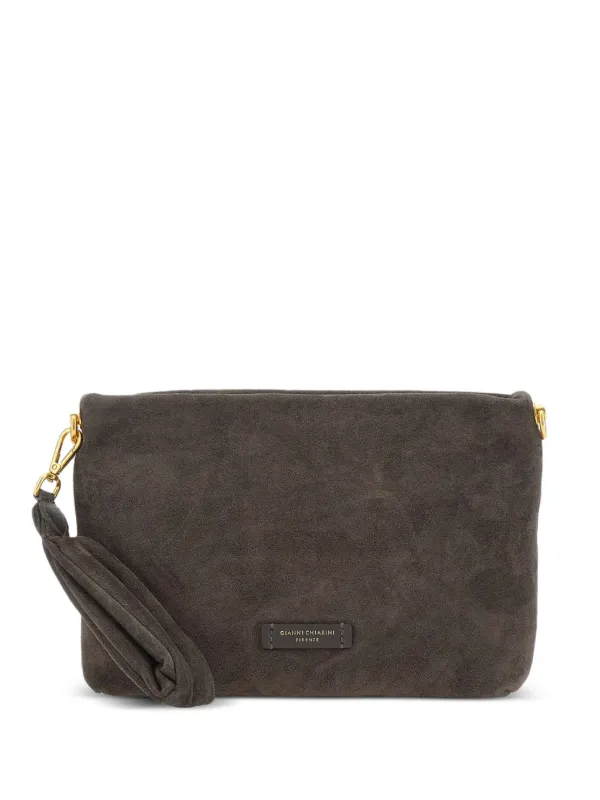 GIANNI CHIARINI スエード クラッチバッグ | ブラウン | FARFETCH JP