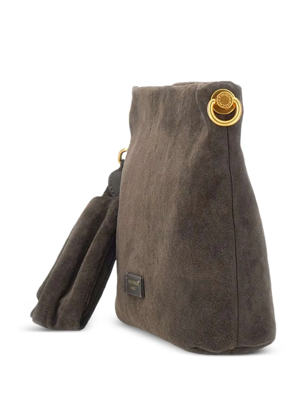 GIANNI CHIARINI Suède clutch Bruin