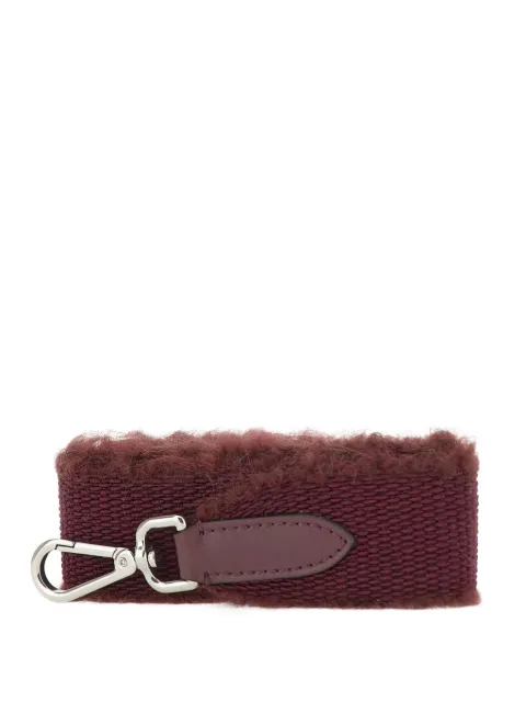 GIANNI CHIARINI shearling-trimmed shoulder bag strap